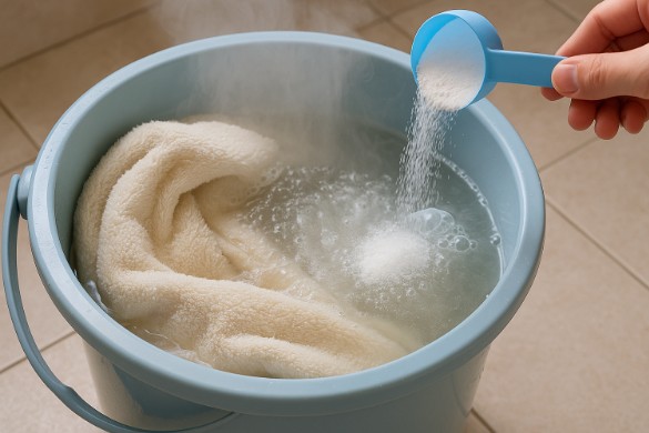 酸素系漂白剤を使う煮洗いの基本